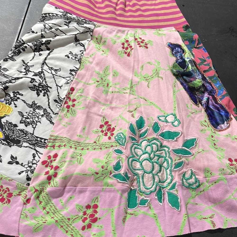 VINTAGE DESIGUAL EMBROIDERED SKIRT - Picture 9 of 14